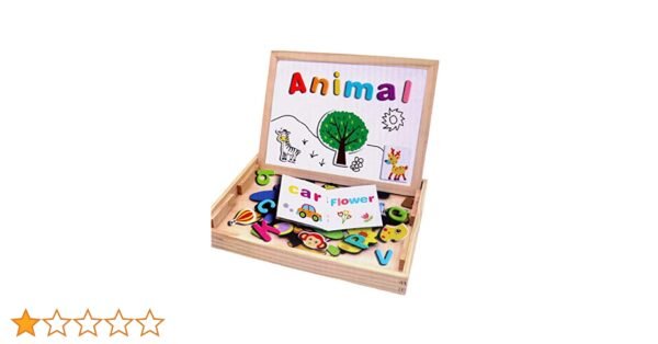 Cartoon letter puzzle board
