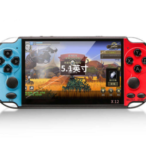 X12 Handheld Retro Game Console – 5" Color Screen, 8-Bit & 16-Bit Classic Games, TV Output, Multi-Format Support